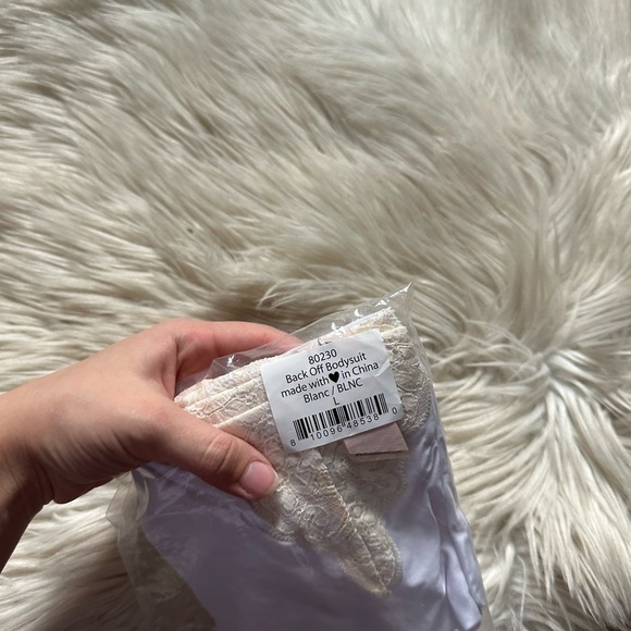 FREE PEOPLE x HAH Back Off Bodysuit In Blanc - Picture 5 of 5